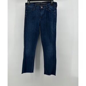 Citizens of‎ Humanity Jeans Womens 27 Blue Elson Med Rise Straight Leg Made USA